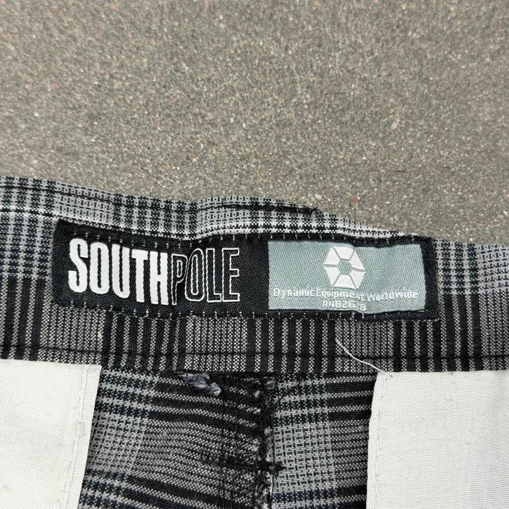 Southpole Baggy Plaid Shorts Mens 36 Y2K Hip Hop Skater Long Shorts - Picture 2 of 5